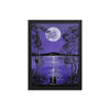 Täysikuu ja violetti järvi kehystetty taulu Taiteilija Malou - ArtStudio Malou 12×16 lahjaideat ja lahjaideoita lahjashop