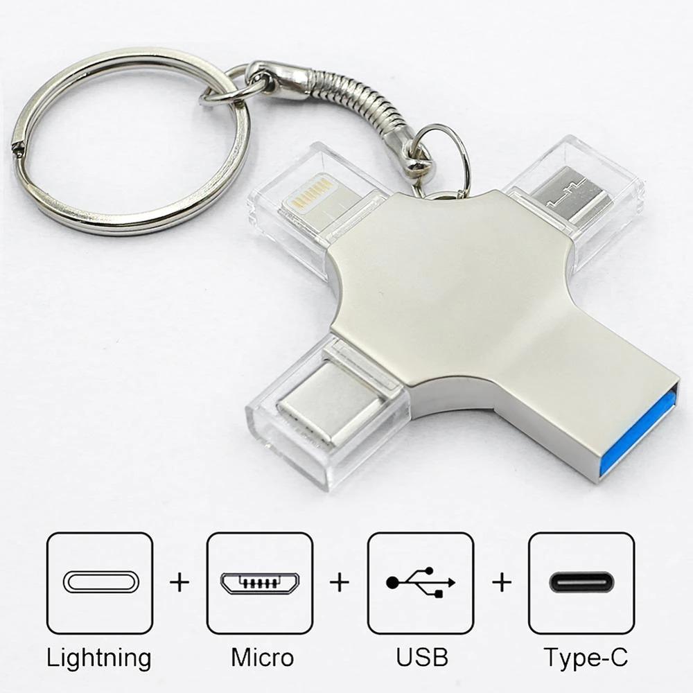 4-päinen USB Muistitikku 3.0 - puhelimen muistitikku Lahjakauppa LahjaShop.com SuperStore - Parhaat lahjat lahjaideat ja lahjaideoita lahjashop