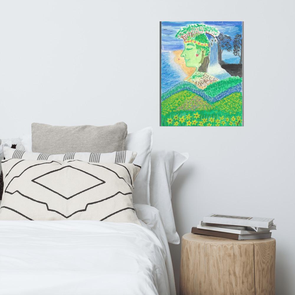Äiti Maa Gaia -taulu seinälle / kehyksiin Taiteilija Malou - ArtStudio Malou 16×20 lahjaideat ja lahjaideoita lahjashop