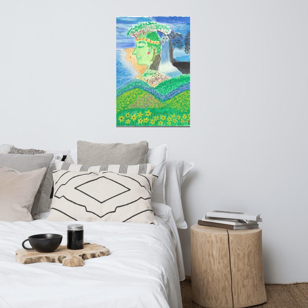 Äiti Maa Gaia -taulu seinälle / kehyksiin Taiteilija Malou - ArtStudio Malou 24×36 lahjaideat ja lahjaideoita lahjashop