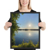 Lataa kuva Galleria-katseluun, Ilta-aurinko ja loppukesän järvi Taiteilija Malou - ArtStudio Malou Musta leppäpuu 16×20 lahjaideat ja lahjaideoita lahjashop