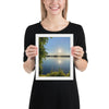Lataa kuva Galleria-katseluun, Ilta-aurinko ja loppukesän järvi Taiteilija Malou - ArtStudio Malou Valkoinen leppäpuu 8×10 lahjaideat ja lahjaideoita lahjashop