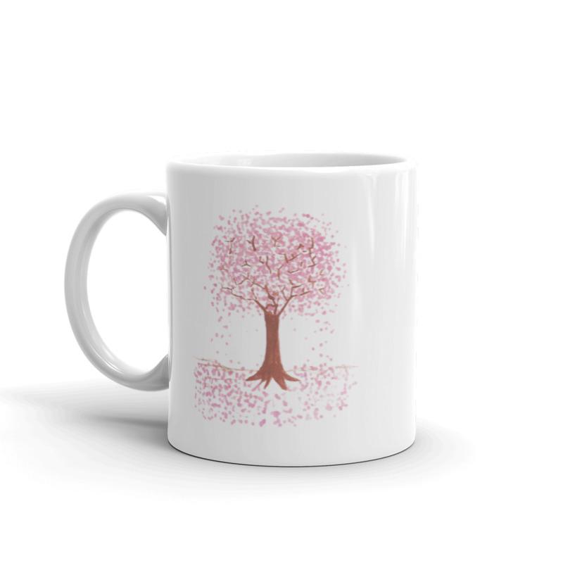 Kirsikkapuu-muki Taiteilija Malou - ArtStudio Malou lahjaideat ja lahjaideoita lahjashop