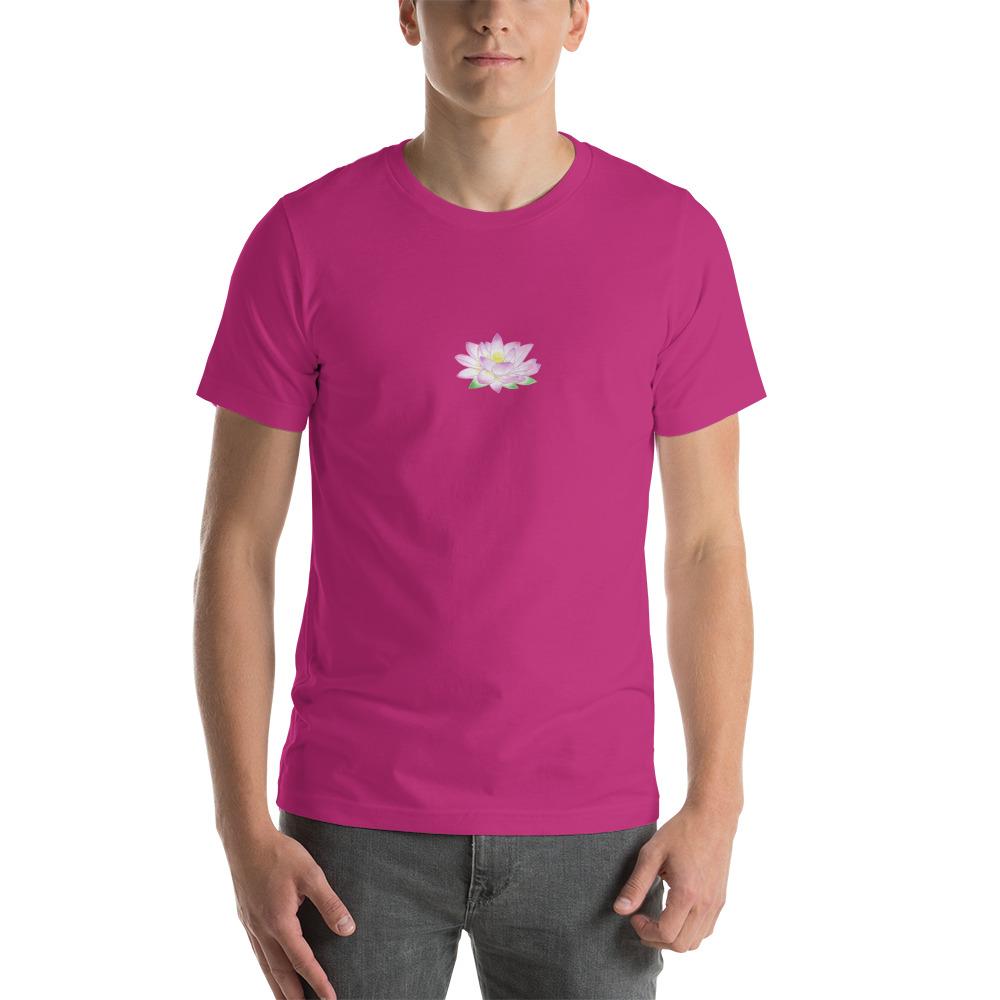 Lyhythihainen Unisex T-paita Lootus Taiteilija Malou - ArtStudio Malou Berry S lahjaideat ja lahjaideoita lahjashop