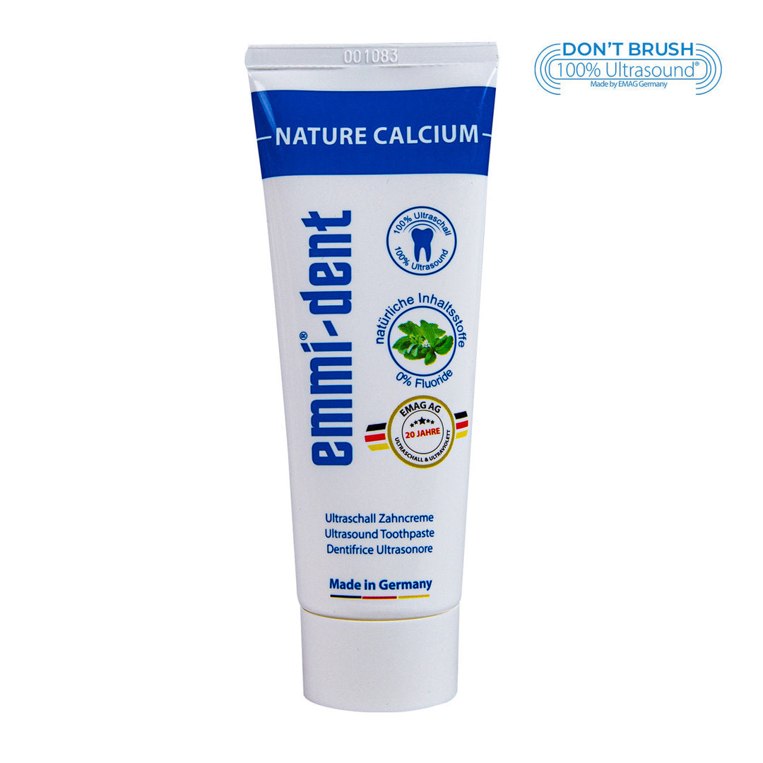 emmi®-dent Nature Kalsium ultraäänihammastahna - fluoriton hammastahna
