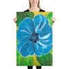Sininen Kukka -taidetaulu kehyksiin tai seinälle Taiteilija Malou - ArtStudio Malou 24×36 lahjaideat ja lahjaideoita lahjashop