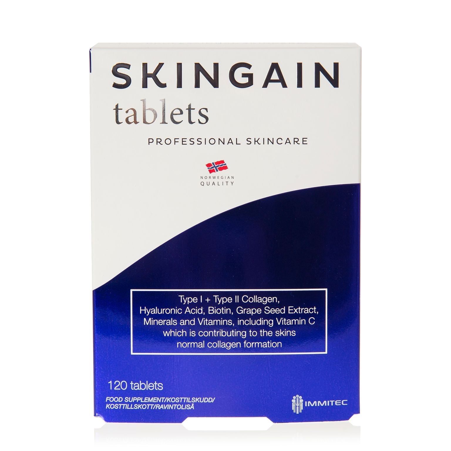 Skingain Professional Kollageenitabletit 30 pv ihon hyvinvointiin
