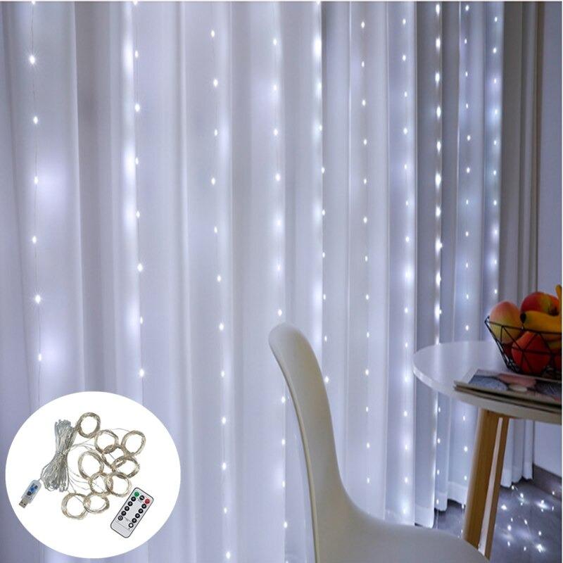 Star LED-Valoverho Lahjakauppa LahjaShop.com SuperStore - Parhaat lahjat 3M x 1M 100 LED Kirkas valkoinen lahjaideat ja lahjaideoita lahjashop